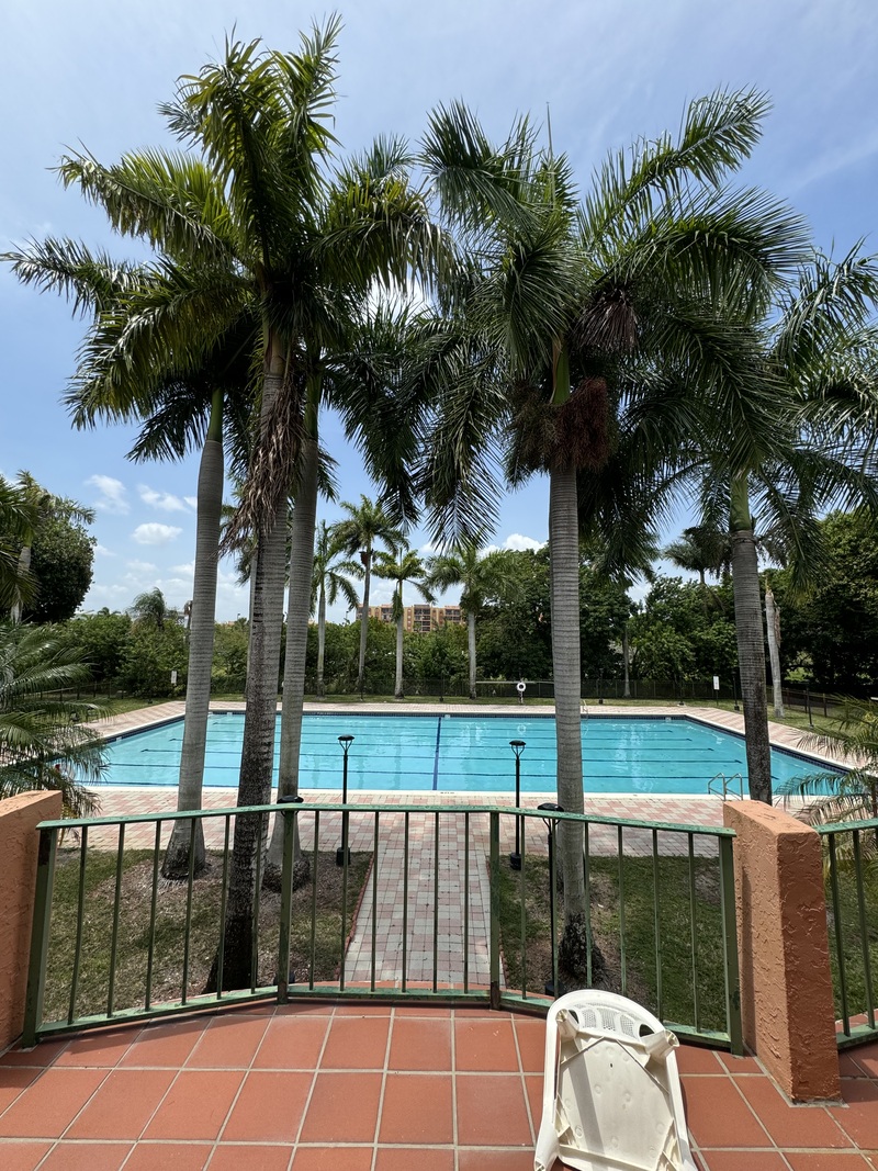 Pool view from HOA balcony